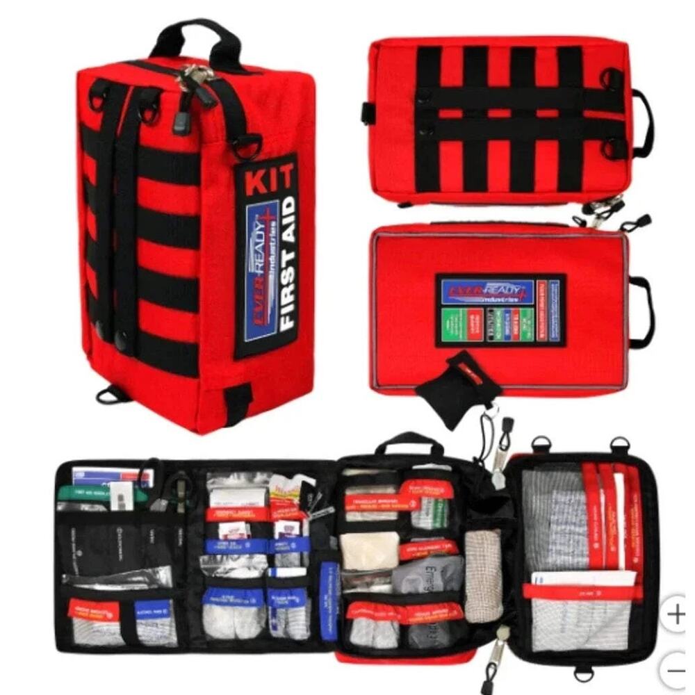 Ever-Ready First Aid Kit 217 Pieces Emergency Medical Supplies NEW